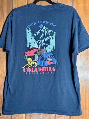 Columbia Women's Greater Outdoor Gear Graphic T-Shirt Sz XL